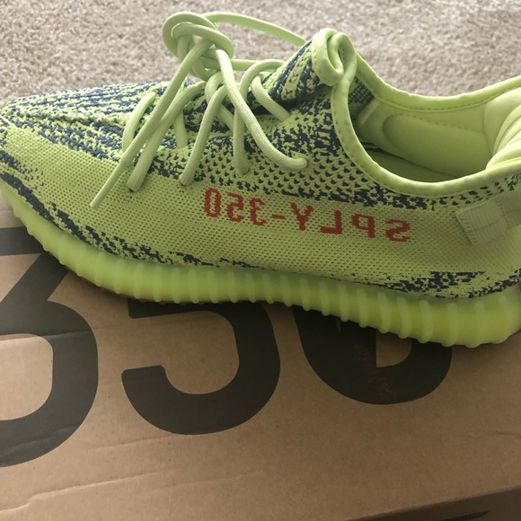 Yeezy boost 350 v2 semi frozen yellow - Picture 2 of 4